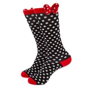 NWT DISNEY PARKS ACCESSORIES - Minnie Mouse Polka Dot Knee High Socks